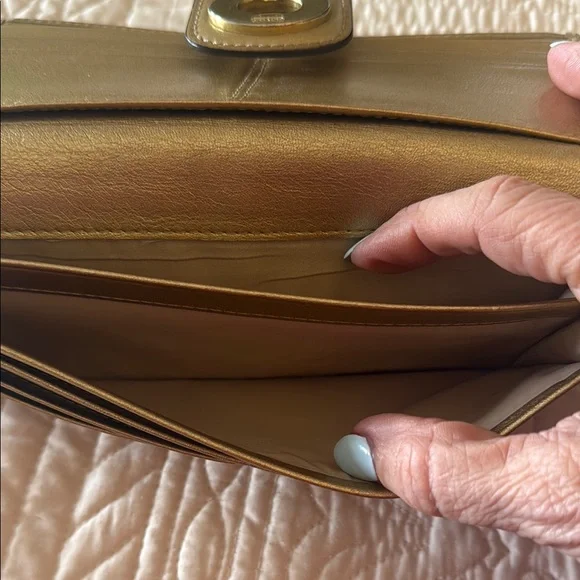 Coach Brown and Gold Wallet - Picture 6 of 6